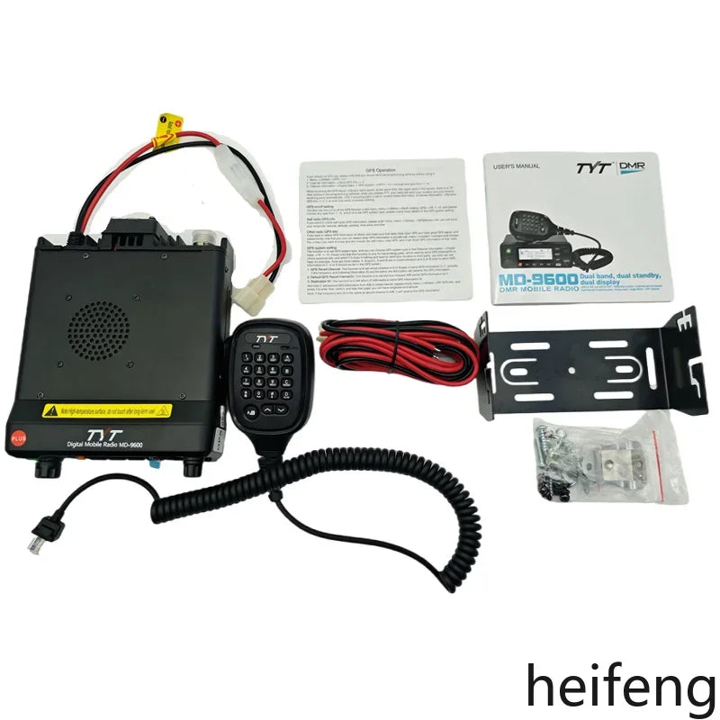 TYT MD-9600 DMR Mobile Radio 20KM 50W Dual Band Long Range Communication Radio TYT MD 9600 DMR Radio Mobile Transceiver