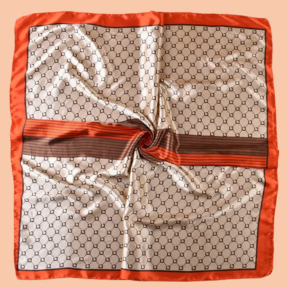 1PC Women's Summer Beach Accessory Fashion Satin Square Scarf 90*90inch Multi-use Headscarf Party Use Versatile Hair Towel