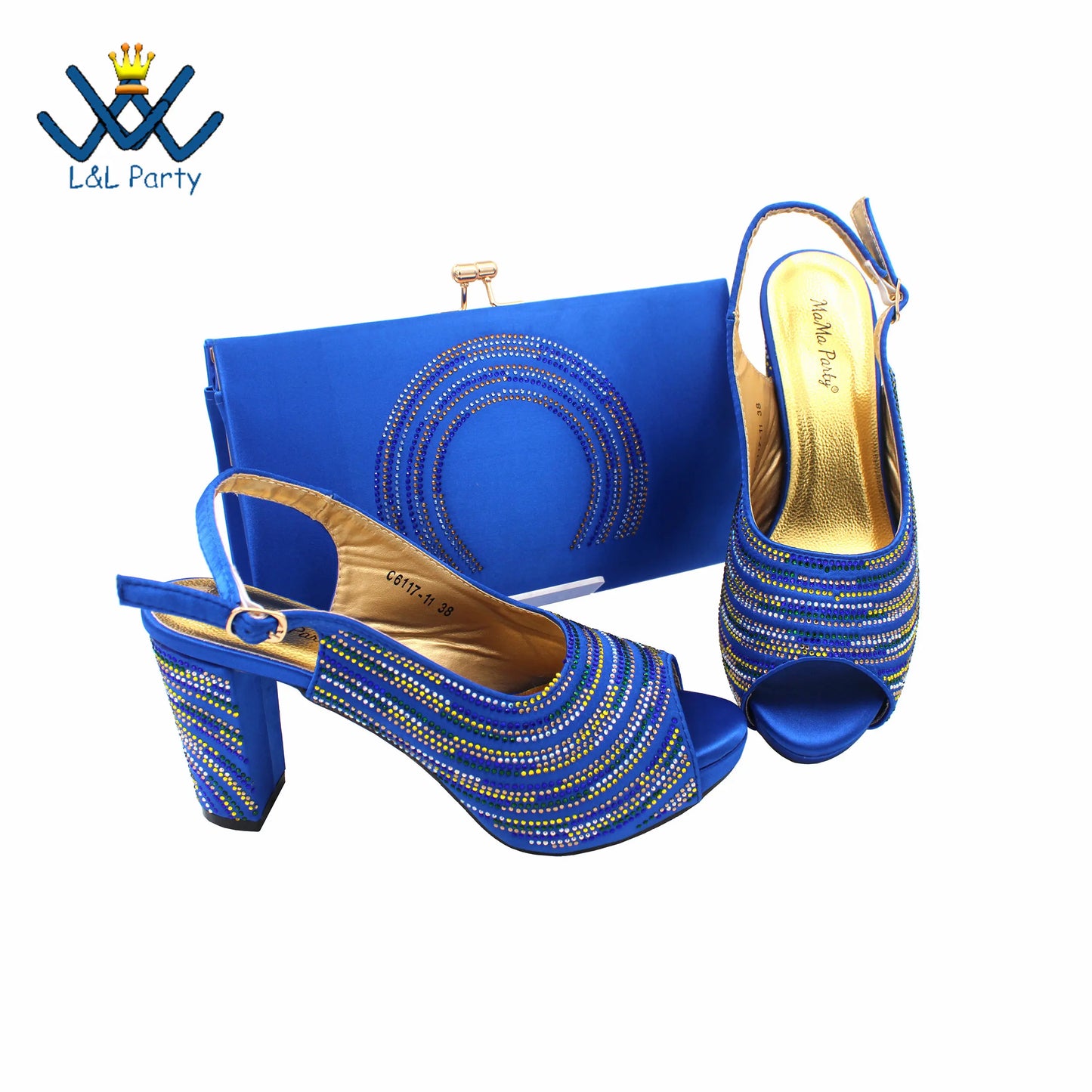 2023 Classics Peep Toe Lemon Green Color Hot Sale Sandals High Quality Women Shoes and Bag Set with Platform for Brithday Party
