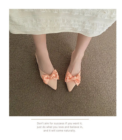 maogu Bow Polka Dot Pointed Toe Stiletto Sandals Luxury Sandals Women Designers Elegant Party Sandal 2023 Fashion Women Shoes 39
