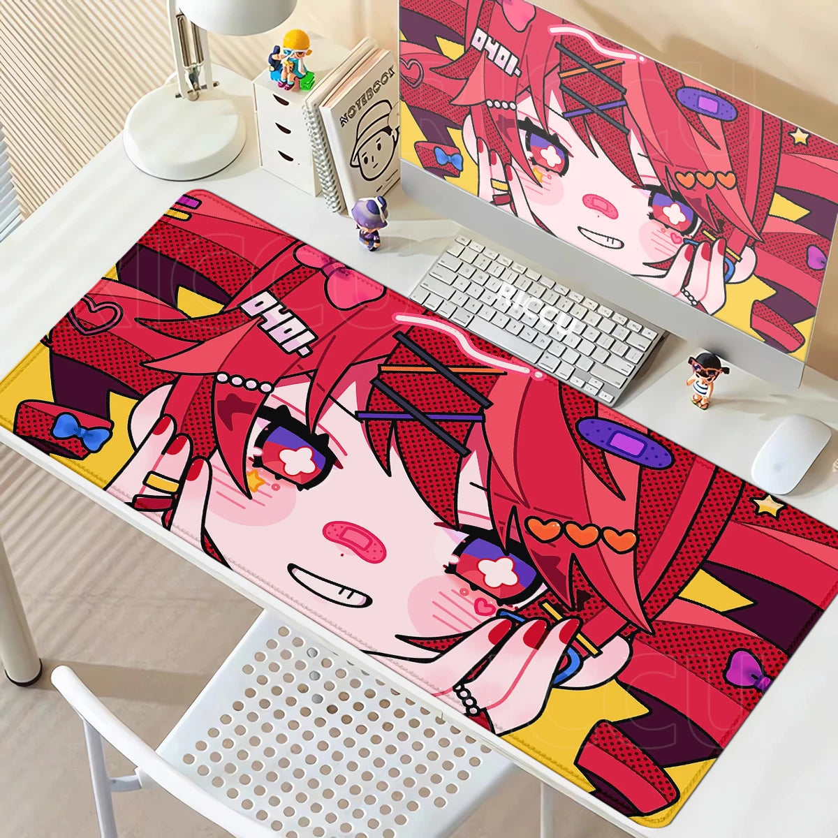 Kawaii Anime Girl Gaming Mouse Pad K-Kasane Teto Large LockEdge Mousepad XXL Computer Keyboard Desk Mat E-Sports PC Gaming Pads