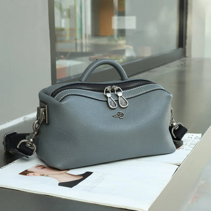 Orabird Women's Crossbody Handbag Soft Genuine Leather Cute Small Square Bag for Ladies Casual Fashion Accessory