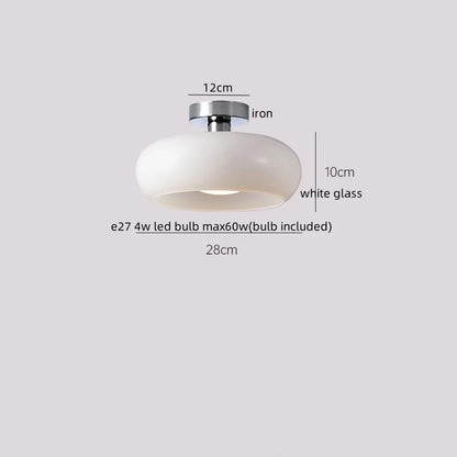 IWHD Home Lighting LED Ceiling Lights Decoration Aisle Porch Living Room Light Fixtures Nordic Ceiling Lamp Resin Copper Lustres
