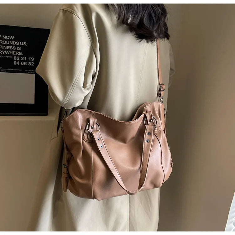 Female Hobo Handbag Large Capacity Shoulder Bags Big Stylsih Tote Bag Ladies Soft Leather Hobos Messenger Bags Women Сумочки
