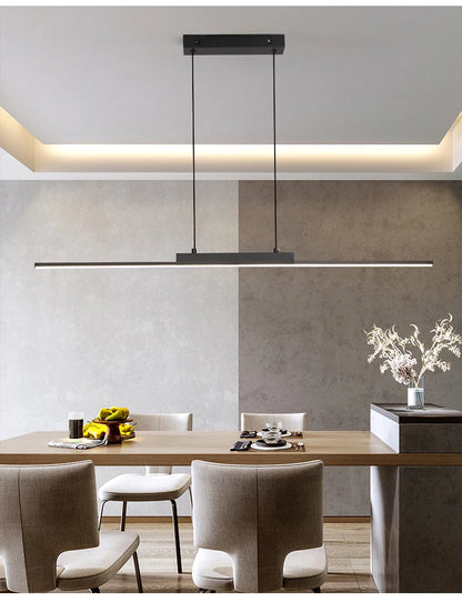 100CM Black/Gold Pendant Lights Dining Room Lights For Kitchen Long Chandelier Living Room Pendant Lamp Home Decoration Lighting