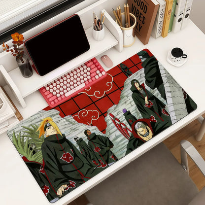 Adventure Anime N-NARUTO Mouse Pad Square Office Gaming Desk Mat Waterproof Non-Slip Rubber Decorative