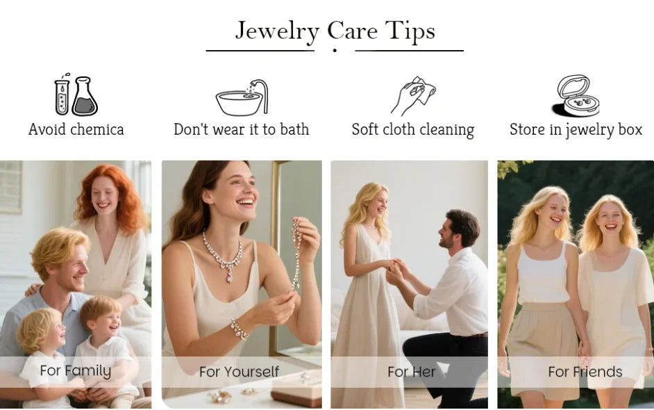 GZJPEI Elegant Crystal Zircon Jewelry Set For Women  Dubai Nigerian Bridal Wedding Party Jewellery Mother's Day Gift 2026 New