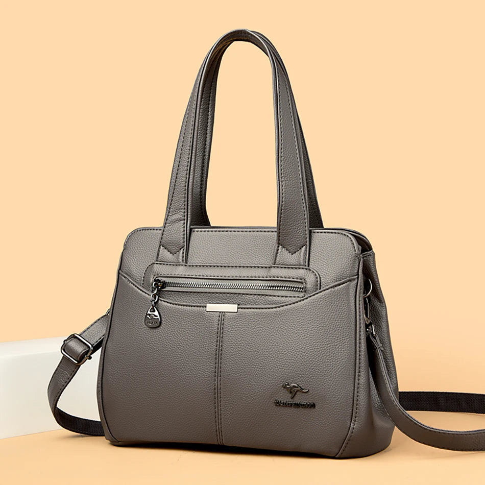 High Quality Ladies Soft Leather Shoulder Bag Designer Luxury Handbags Tote Bags For Womens 2025 Female Crossbody Messenger Bags