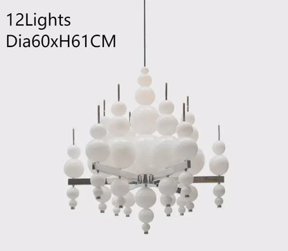 Modern Black Pendant Chandelier Lights For Dining Room Kitchen Living Room Bedroom Creative White Ceiling Chandelier