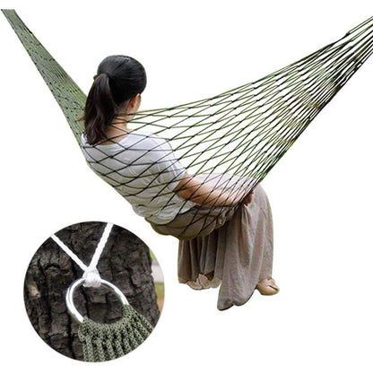 Garden Outdoor Thickened Nylon Rope Hammock Indoor Mesh Hammock Portable Simple Hammock Swing Chair