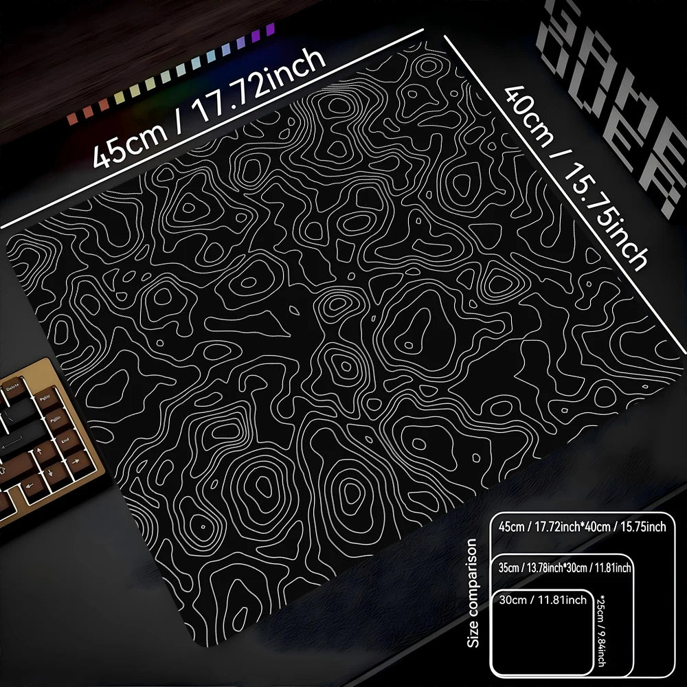 Fluid Mouse Pad 22X18 40X45 Square Computer Accessories Office Game Table Mats Rubber Anti-slip Mousepads Small Decor Desk Pads