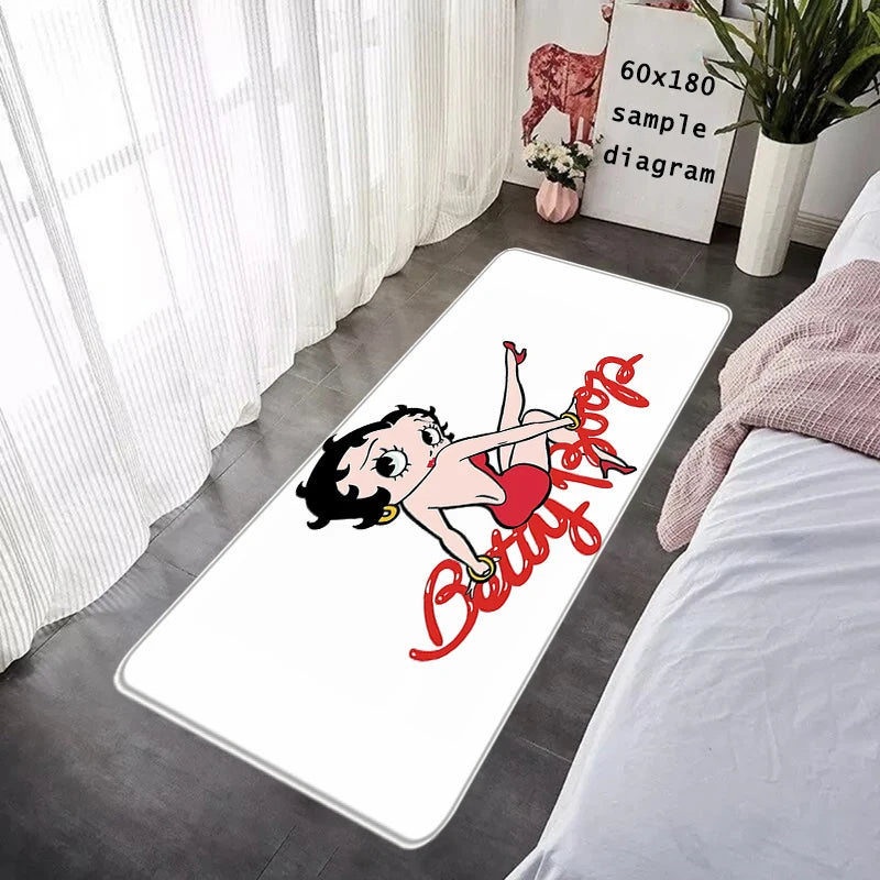 House Entrance Doormat Bettys Boops Hallway Carpet Living Room Rugs Foot Carpets Bathroom Rug Floor Mats Non-slip Home Decor