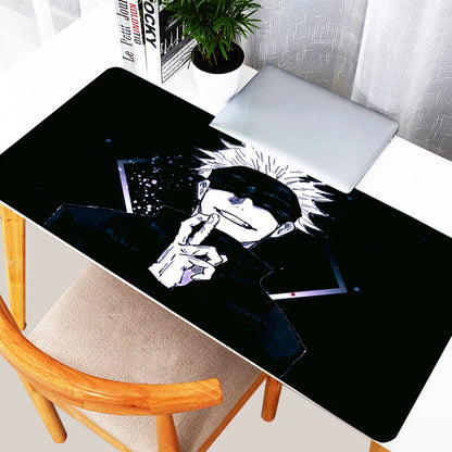 Mouse Pad Laptop Purple Japan Anime Gojo Mousepad XXL Non Slip Keyboard Rug PC J-jujutsu K-kaisen Extended Desk Mat For Boy Gift