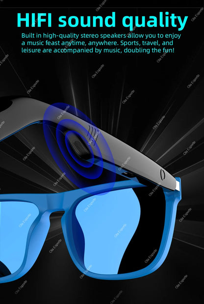 2026 Smart Audio Glasses Touch Open Listening Design Lightweight Ultra Clear Sound Quality Bluetooth Call Waterproof Glasses New