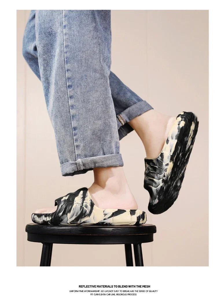 Living Room Slippers Walk Around Home Original Men's Slippers for Man Slides Shoes Men's Summer Sandals Flip Flop House Slipper