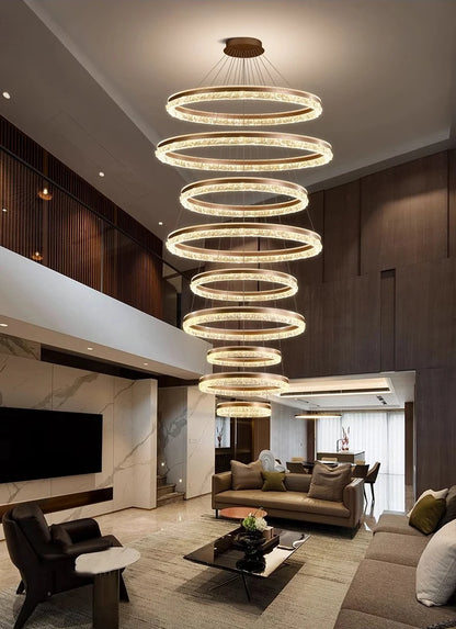 Modern Home Decor Ring LED Lights Pendant Light Lamps for Living Room Chandeliers for Dining Room Hanging Light Indoor Lighting