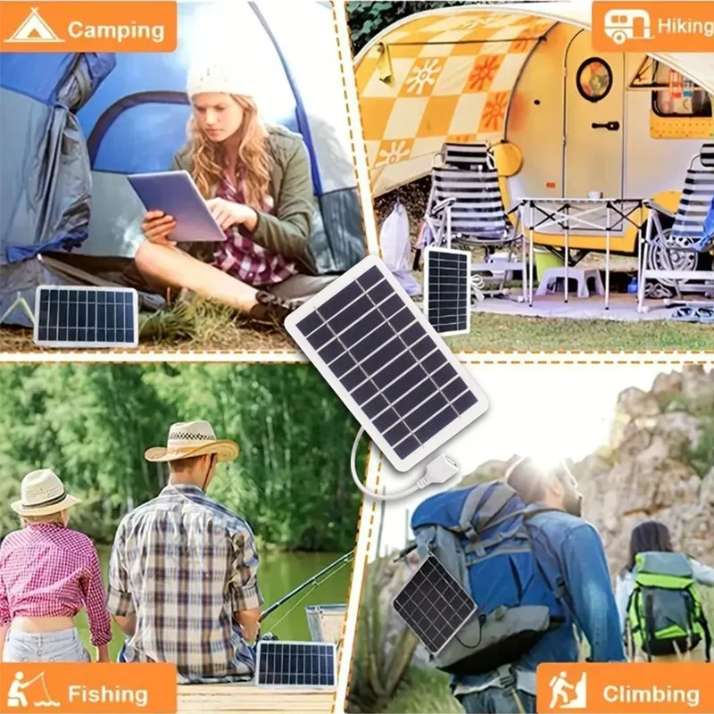 2-5W Multiple Styles Solar Panel Portable For Fast Phone Charging, Outdoor Mini Solar Charger Outdoor Portable Solar Cell Plate
