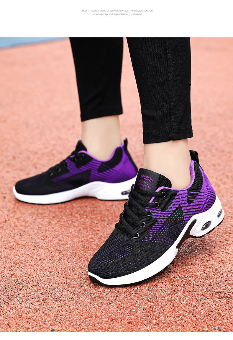 Women Platform Casual Sneakers Shoes Mesh Breathable Running Shoes Chunky Summer Sports Tenis Shoes 2025 Luxury Vulcanize Shoes