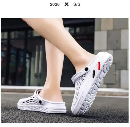 Plus Size 47 48 49 Men Summer Clogs Sandals EVA Slippers Men and Women Garden Shoes Beach Sandals Couple's Outdoor House Slides
