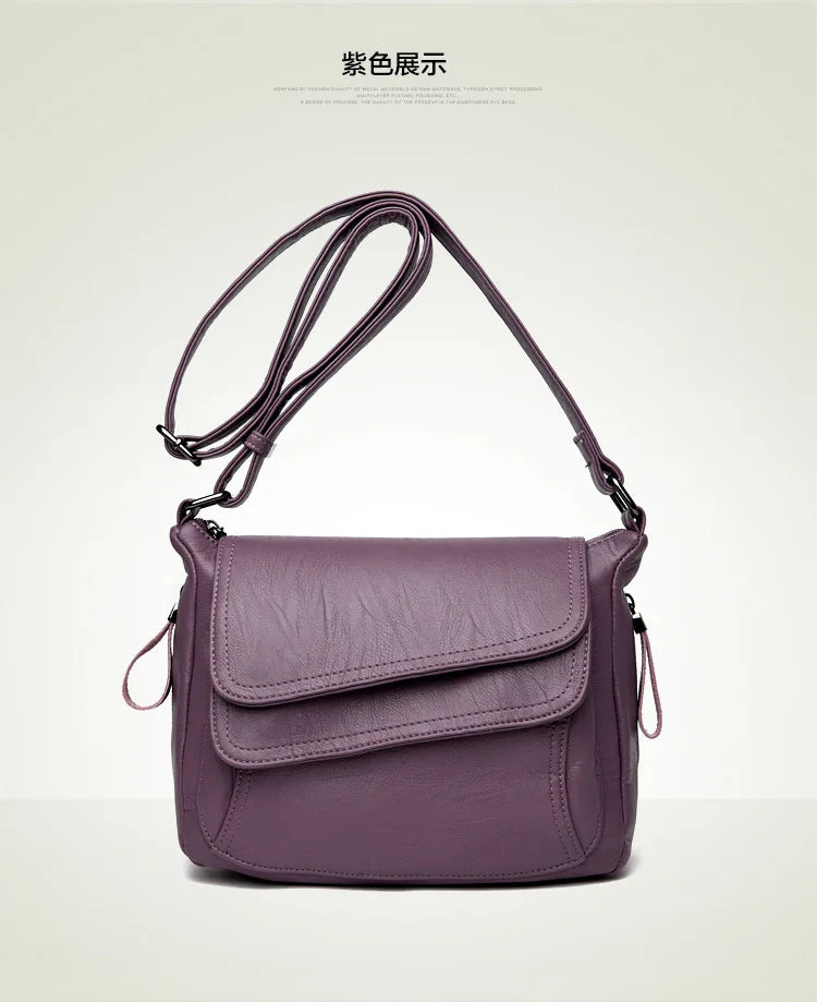 Luxury Designer Handbag High Quality Soft Leather Purses And Handbags Casual Shoulder Messenger Bags for Women 2024 New Sac
