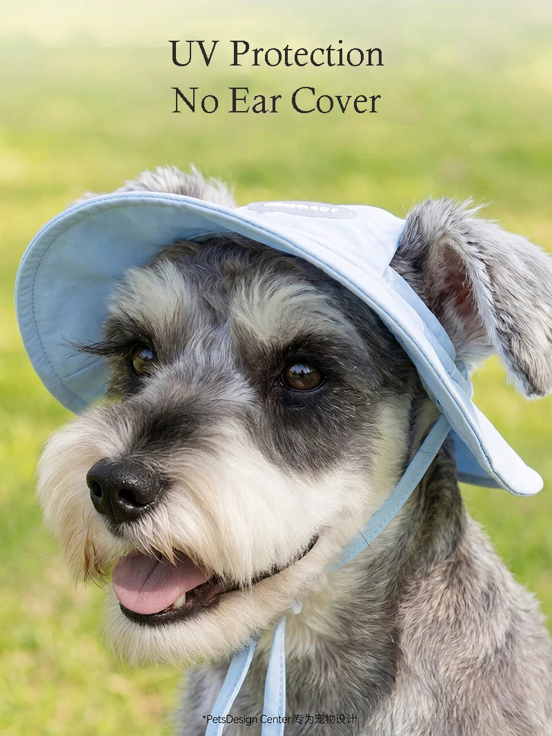 Pet Dog Summer Cooling Vest with Cap Breathable Mesh Sun Protective Shirt for Dogs&Cats，Lightweight Outdoor Pet Clothes Set