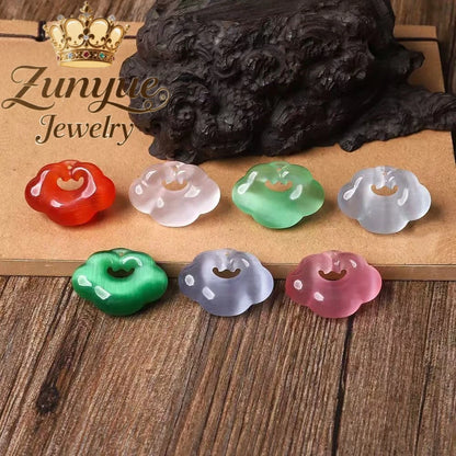 Natural Colorful Cat's Eye Stone Pendant Necklace Elegant Fashion Daily Wear Luxury Quality Fine Jewelry For Women Unisex Gift