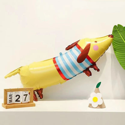 Cute puppy pet birthday decoration theme balloons, first-year decoration props, party atmosphere decoration