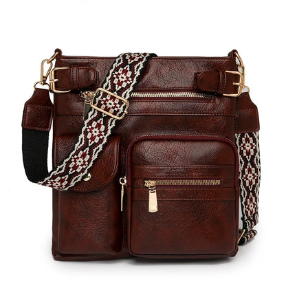 Designer Luxury Handbags 2025 New Vintage Soft Leather Tote Bags For Women Multi-pocket Shoulder Messenger Bags High quality Sac