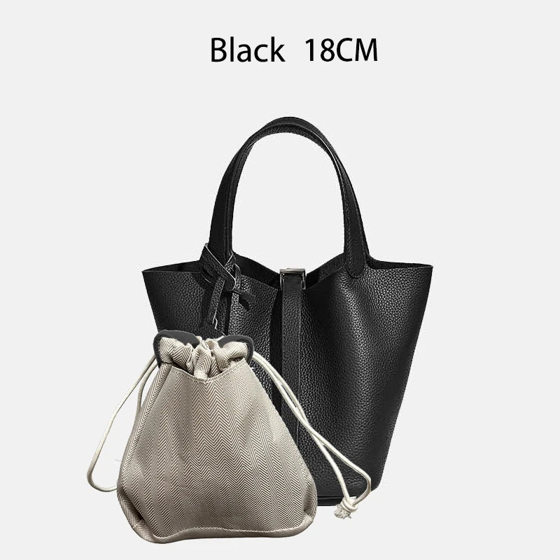 Women Bags Handbags Bucket Bag 18/22 Big Small Fashion Tote Bag Genuine Leather Luxury Quality Designers Lady Hand Bags