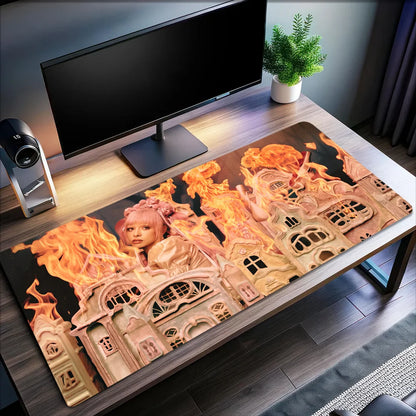 Mouse Pad Singer Melanie Hades Gaming Office Desk M-Martinez Pads Large For Computer Non-slip Lockedge MousePad