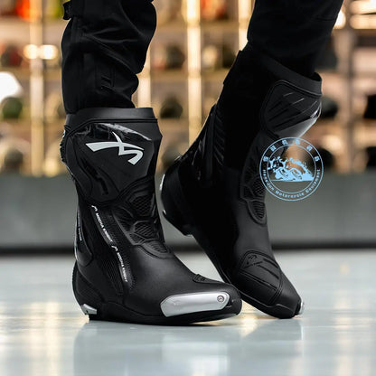 MOCHA Off-Road Riding Boots Ankle & Shin Impact Protection Non-Slip Wear-Resistant Sole for Track Enduro Competitive Riding