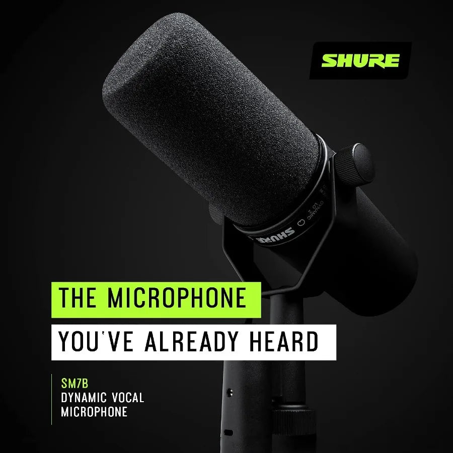 SM7B Dynamic Vocal Microphone for Podcasting and Streaming