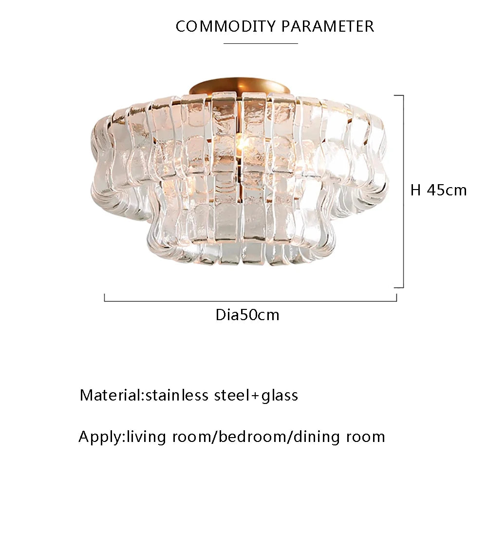 Glass Chandeliers Lights 2026 Classic Round Hanging Lamps for Ceiling Home Decoration Lighting Gold Lustres Lamparas De Teto