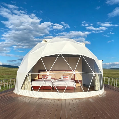 Large Geodesic Dome Tent Luxury Glamping Hotel Resort Tent Safari Accommodation Tent High Quality Factory Direct Supply