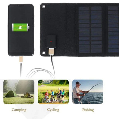 40W/70W Foldable Phone and Computer Fast Charging USB Waterproof Solar Panel Suitable for Camping and Hiking