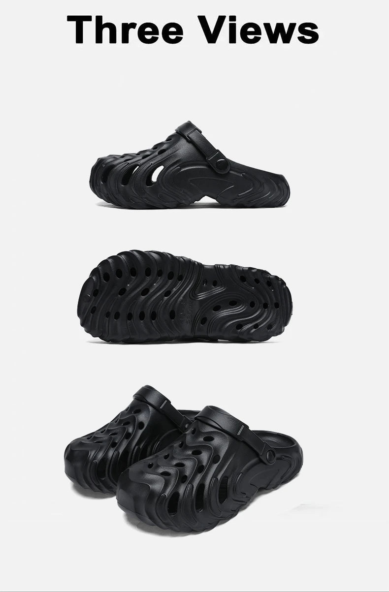 Summer Beach Clogs For Men EVA Breathable Slippers Outdoor Sandals Soft Slides Men Casual Water Garden Shoes Male Beach Sandals