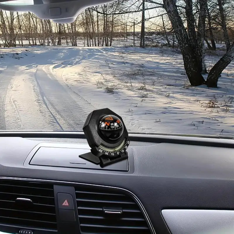 Car Dashboard Foldable Compass Spherical  Mount for Accurate Direction Long Road Travel