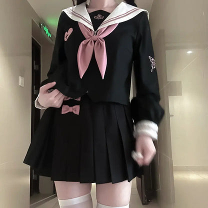 JK Korean uniform suit Japanese student pleated skirt college style school outfits women Sailor outfit cosplay uniform japanese