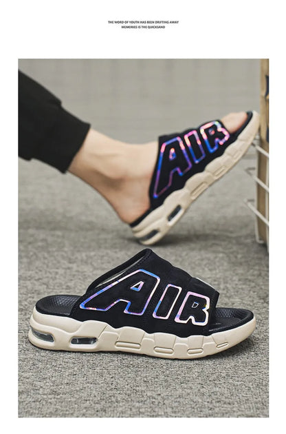 Men's Slippers 2025 Summer Breathable Slippers Large Fashion Platform Casual Shoes for Men New Light Sneakers Zapatos De Hombre