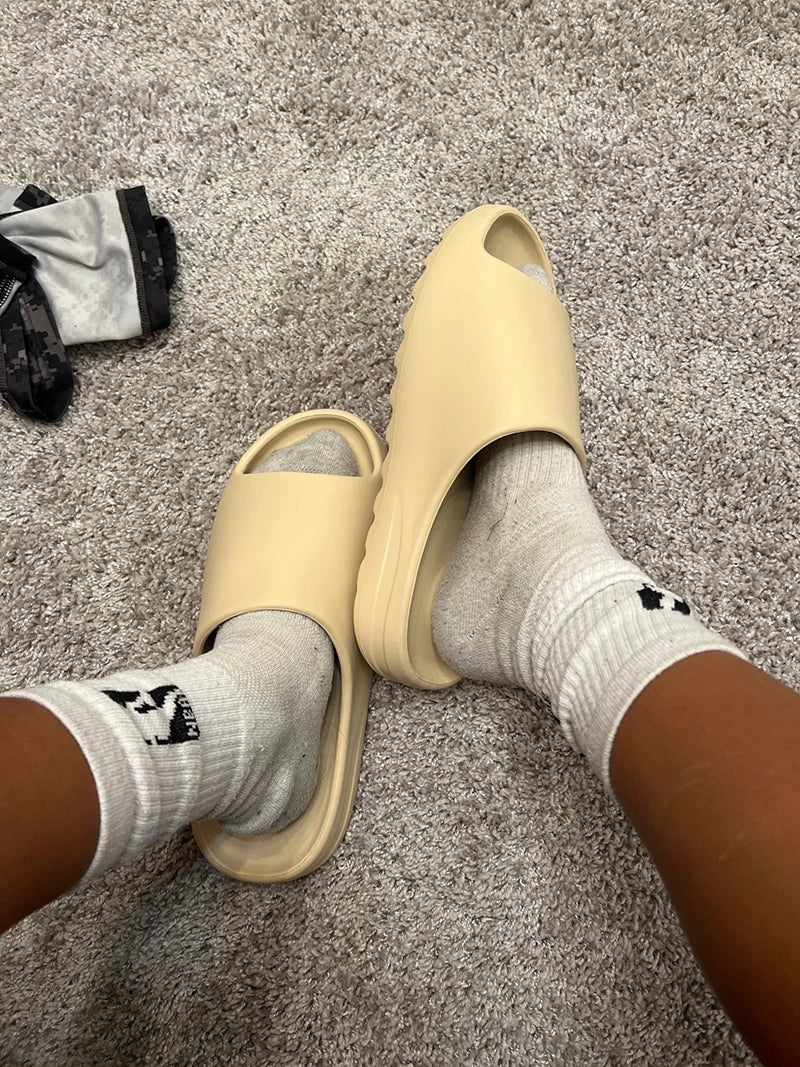 Litfun Fashion Summer Men Slippers Classic Thick Sole Coconut Shoes Women Casual EVA Flat Slippers Unisex Outdoor Beach Sandals