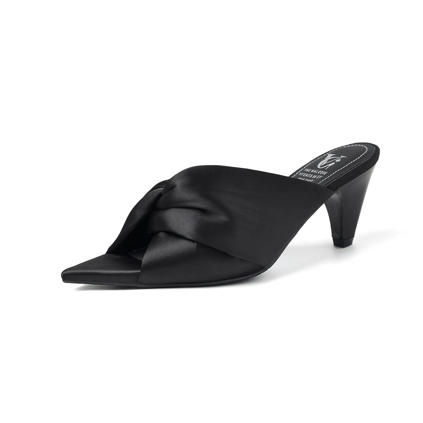 Women's Summer Sandals Luxury Satin Elegant Lady Pumps And Heels Peep Toe Dresss Party Wedding Shoes Pleated Sandal