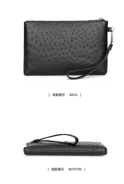 New Business Style Men Clutch Large Wallet Soft PU Leather Male Wristlet Pack Bag Elegant Leisure Stylish HandBags Envelope Bag