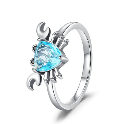 New Original Cartoon Animal Ring S925 Sterling Silver Rings Fashion Elegant Jewelry Romantic Gift For Woman Fine Butterfly Ring