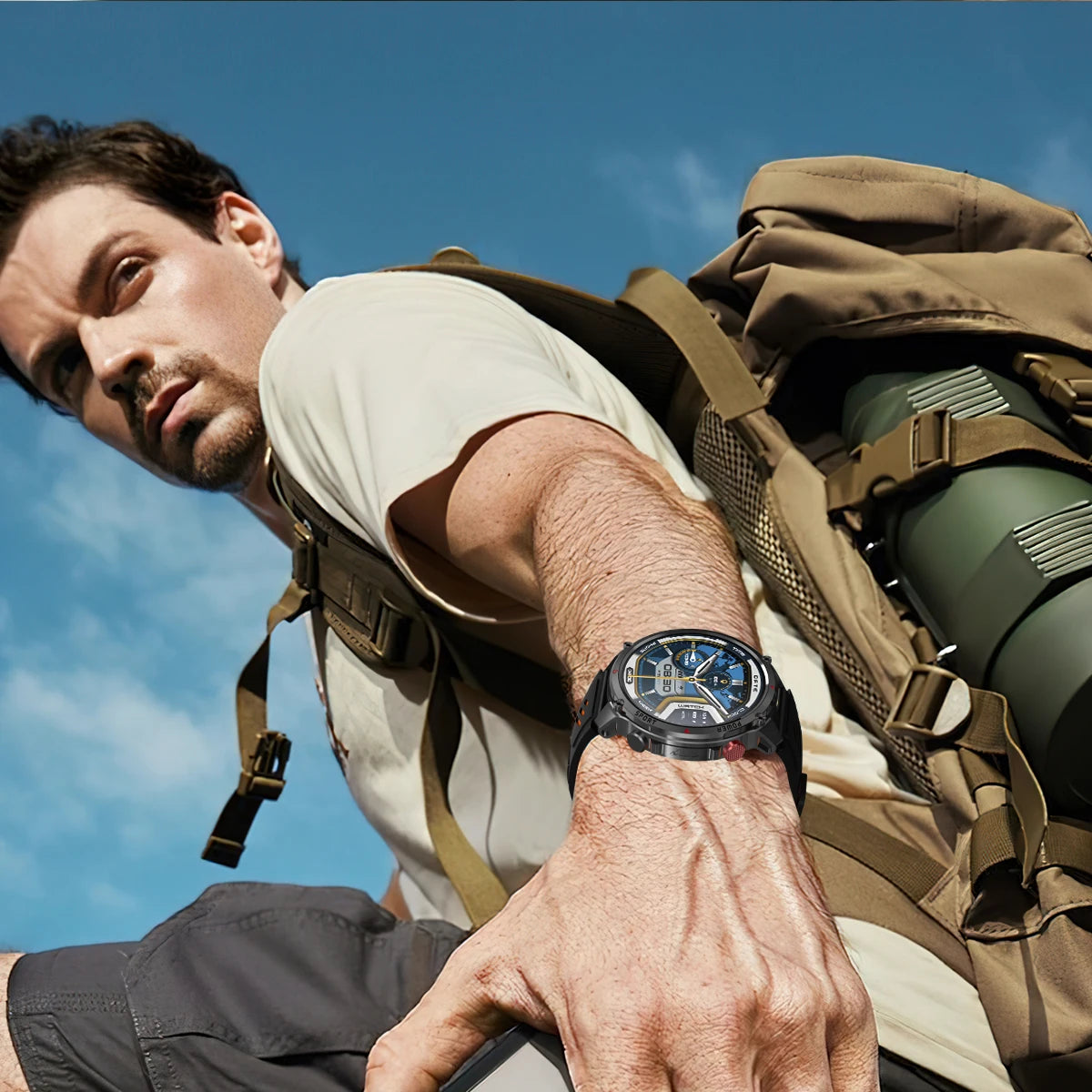 2026 T-Rex3 Ultra 1100mAh Battery Smart Watch GPS Track Compass IP69K Waterproof Sports tracker Outdoors Military Smartwatches