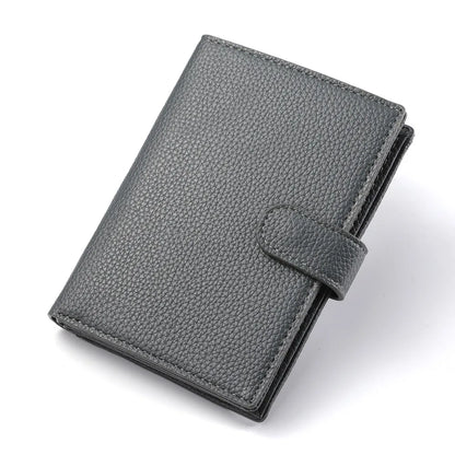 Stylish Travel Passport Bag Multi-Card Card Holder Portable Multi-Function Men's Wallet