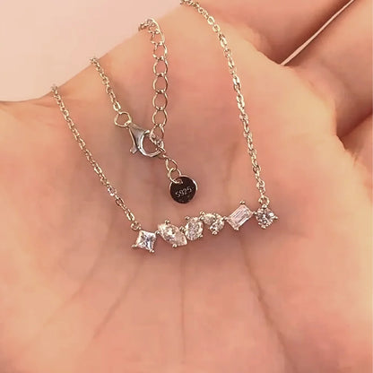 COSYA 1.6cttw Moissanite Necklace For Women S925 Silver Plated 18K Gold Pear/Oval Muti Cut D Color Lab Diamond Fine Jewelry Gift