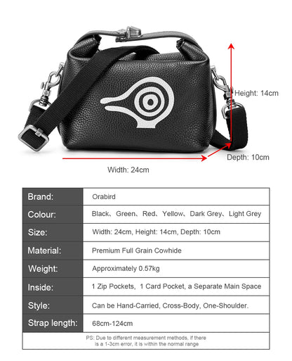 Orabird Small Luxury Crossbody Bags for Women Soft Cow Leather Fashion Ladies Bag with Short Handle Casual Handbags