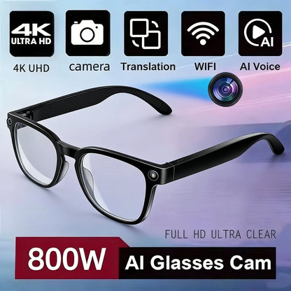 2026 New AI Smart Glasses with Video Camera Outdoor Sunglasses Wi-Fi Transfer BT Calling Audio Record Smart Wearable Headset