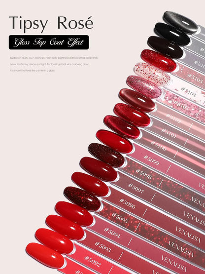 Venalisa 10ml HEMA TPO Free Red Cat Eye Gel Polish Soak Off UV LED Magnetic Nail Polish Diamond Top Long Wear Gel Varnish