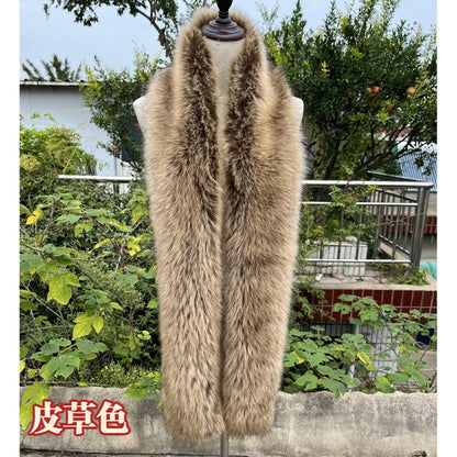 Bulk discount  Y2K Mink Fur Scarf for Women - Winter Plush Long Strip Scarf, European American Style Warm accessory